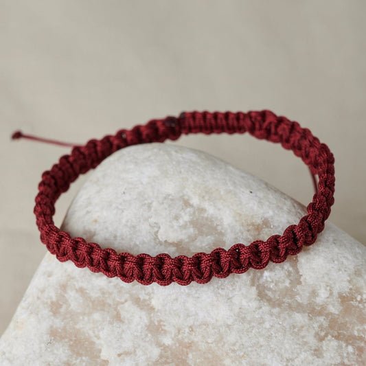 Woven Bracelet | Burgundy