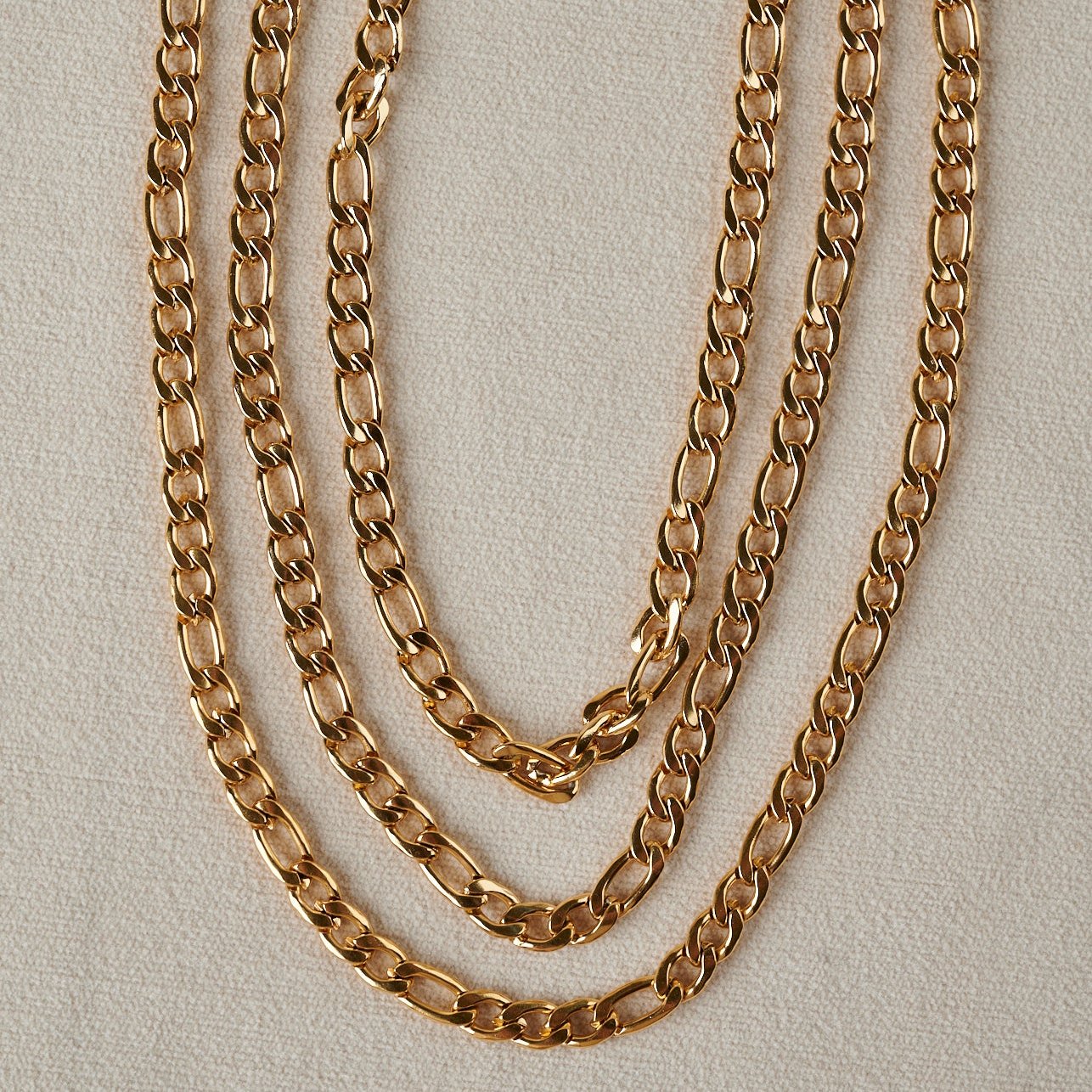 Figaro Chain Necklace | 18k Gold Plated