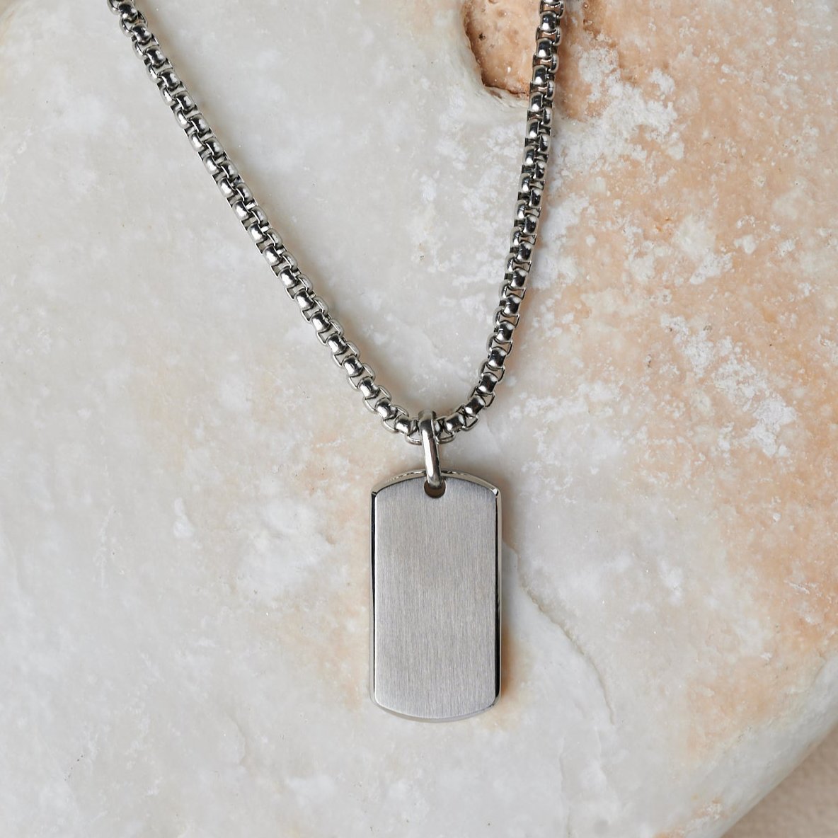 Tag Pendant | Silver Plated