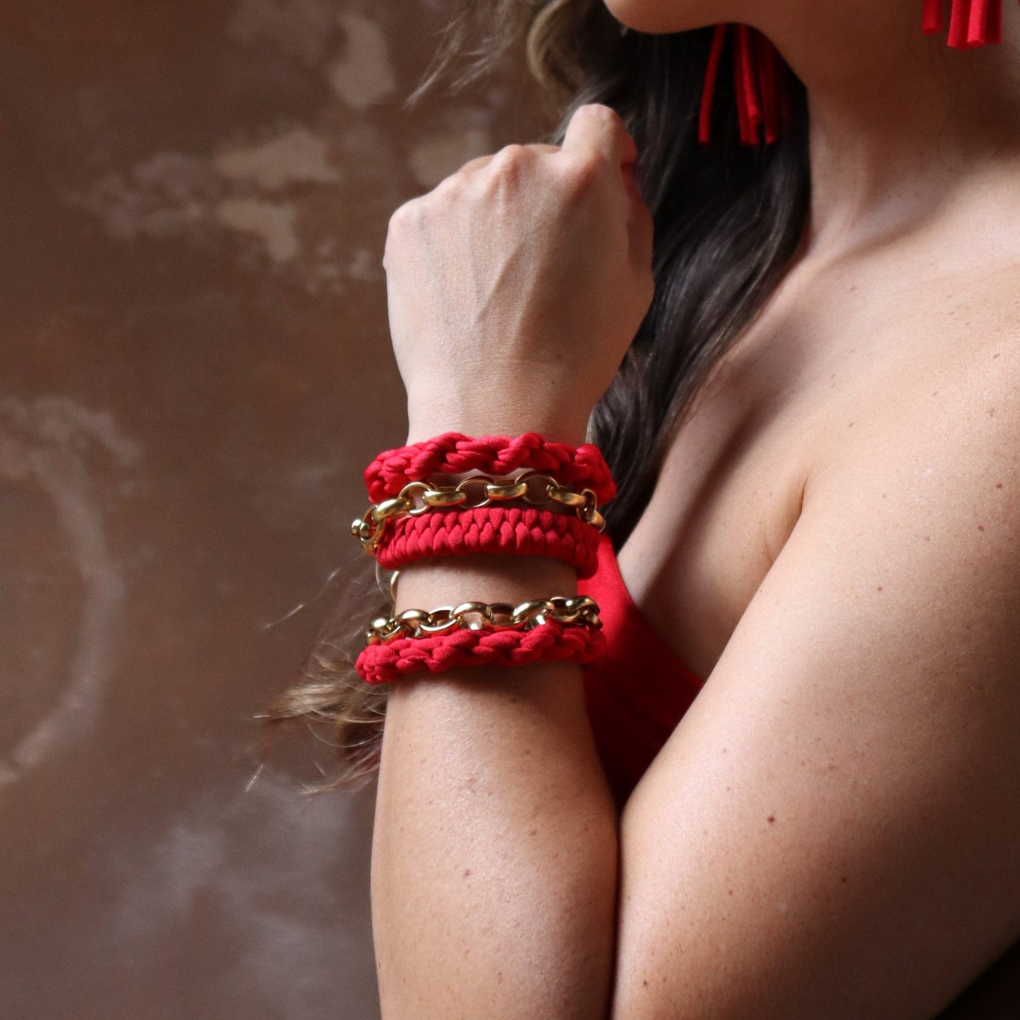 Margo Bold Bracelet | Red