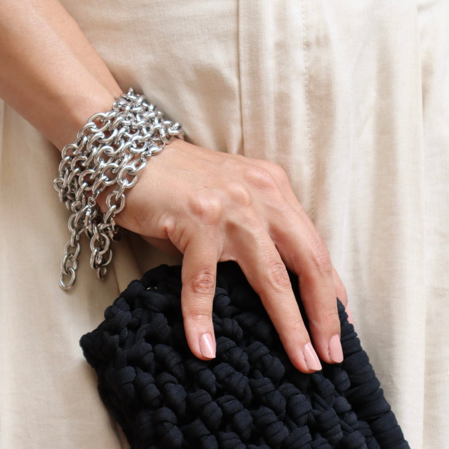 Cable Chain Bracelet | Silver