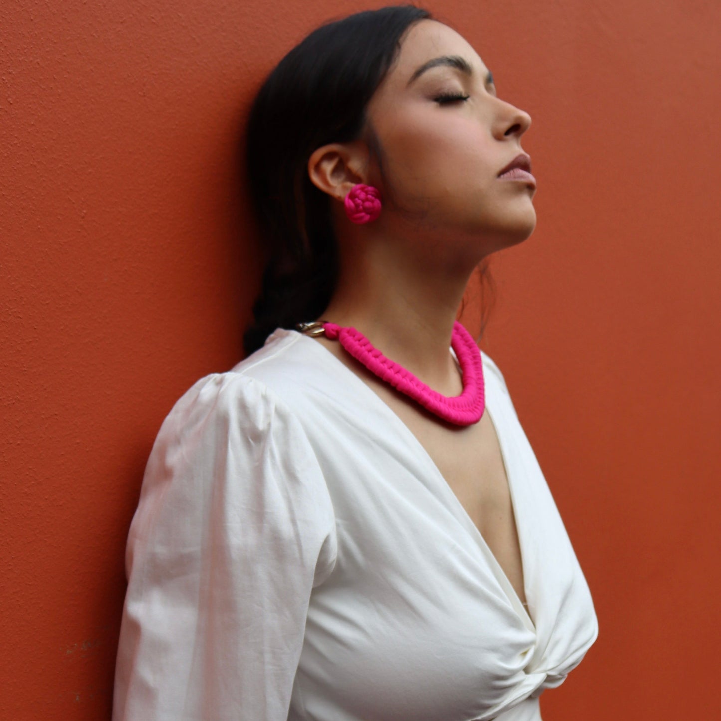 Maxine Statement Necklace | Fuchsia