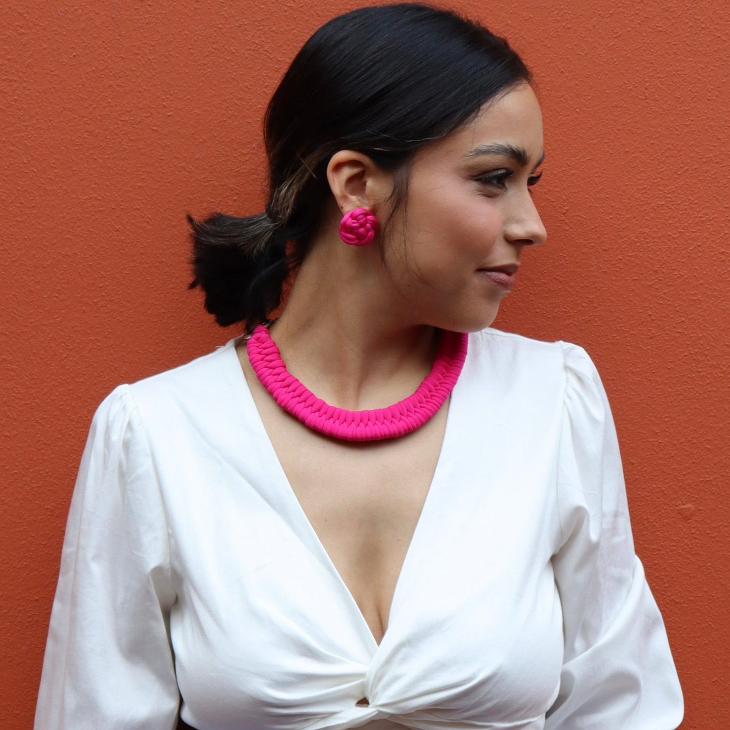 Maxine Statement Necklace | Fuchsia