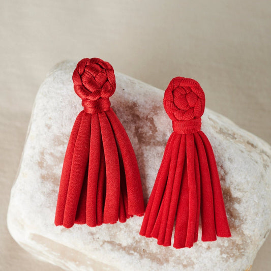 Candy Statement Earrings | Red