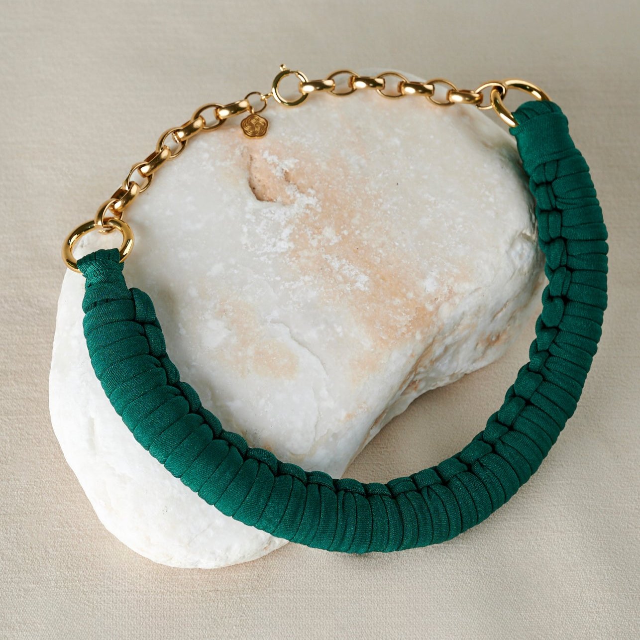 Antonia Statement Necklace | Forest Green