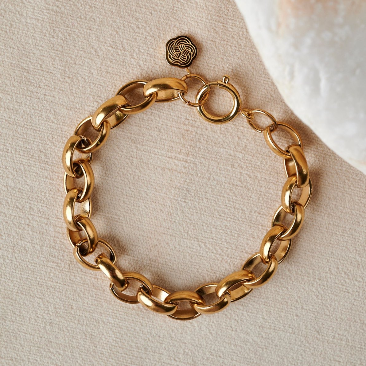 Rolo Chain Bold Bracelet | Gold