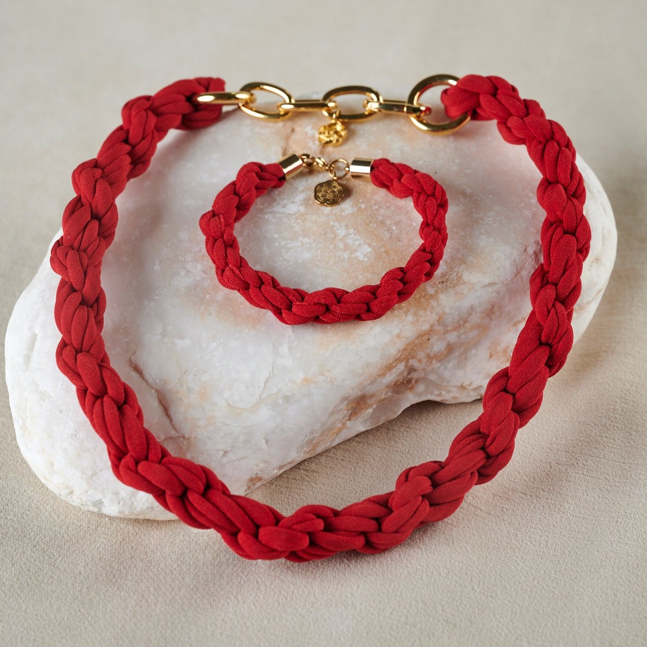 Margo Statement Necklace | Red