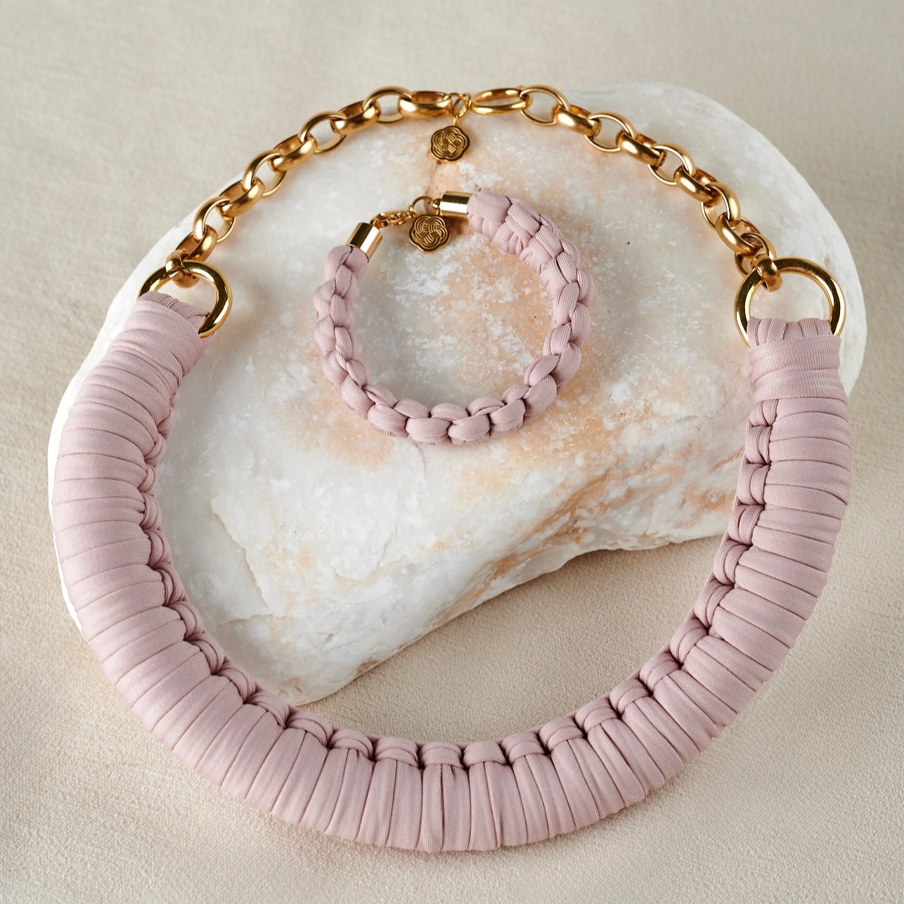 Antonia Bold Bracelet | Dusty Rose