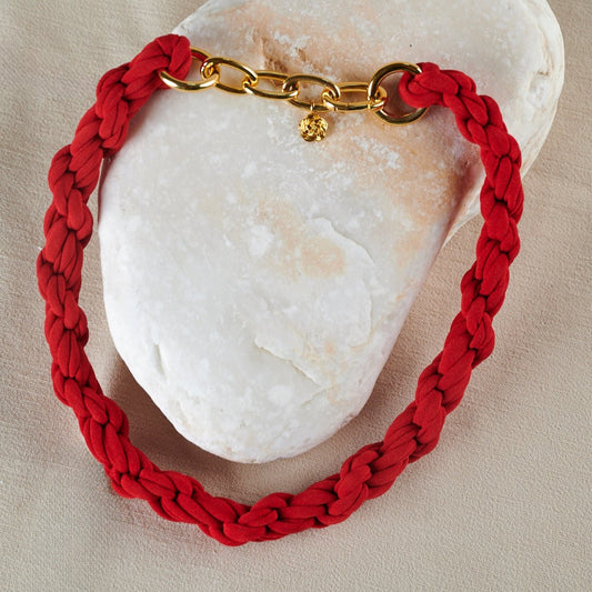 Margo Statement Necklace | Red