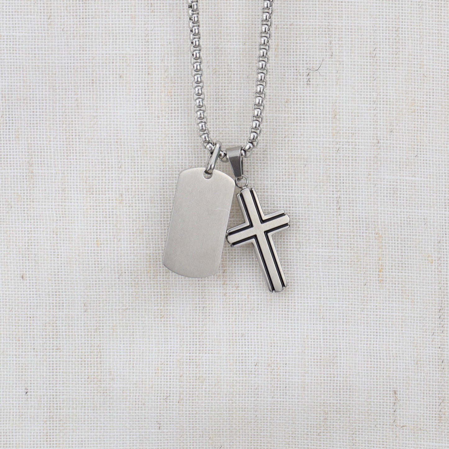 Tag Pendant | Silver Plated