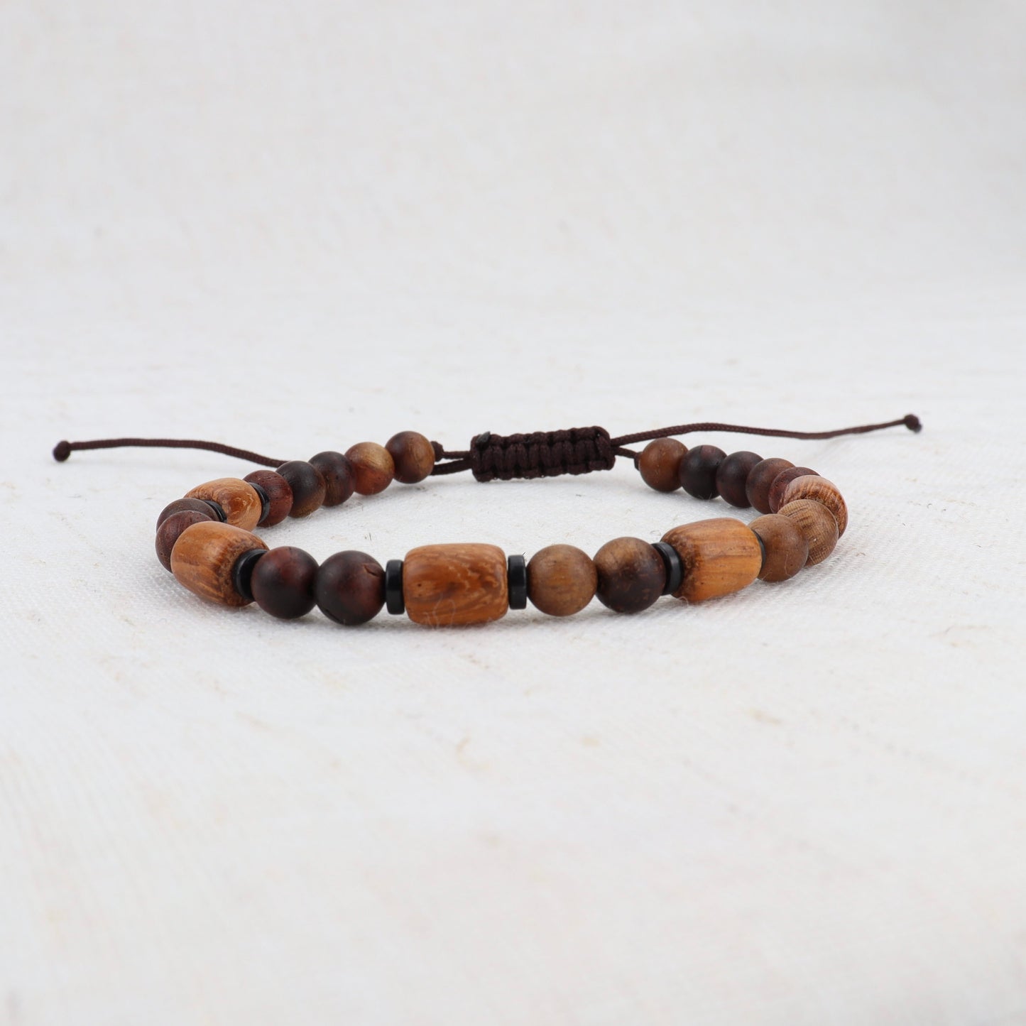 Mix of Wooden Shapes Beads Bracelet