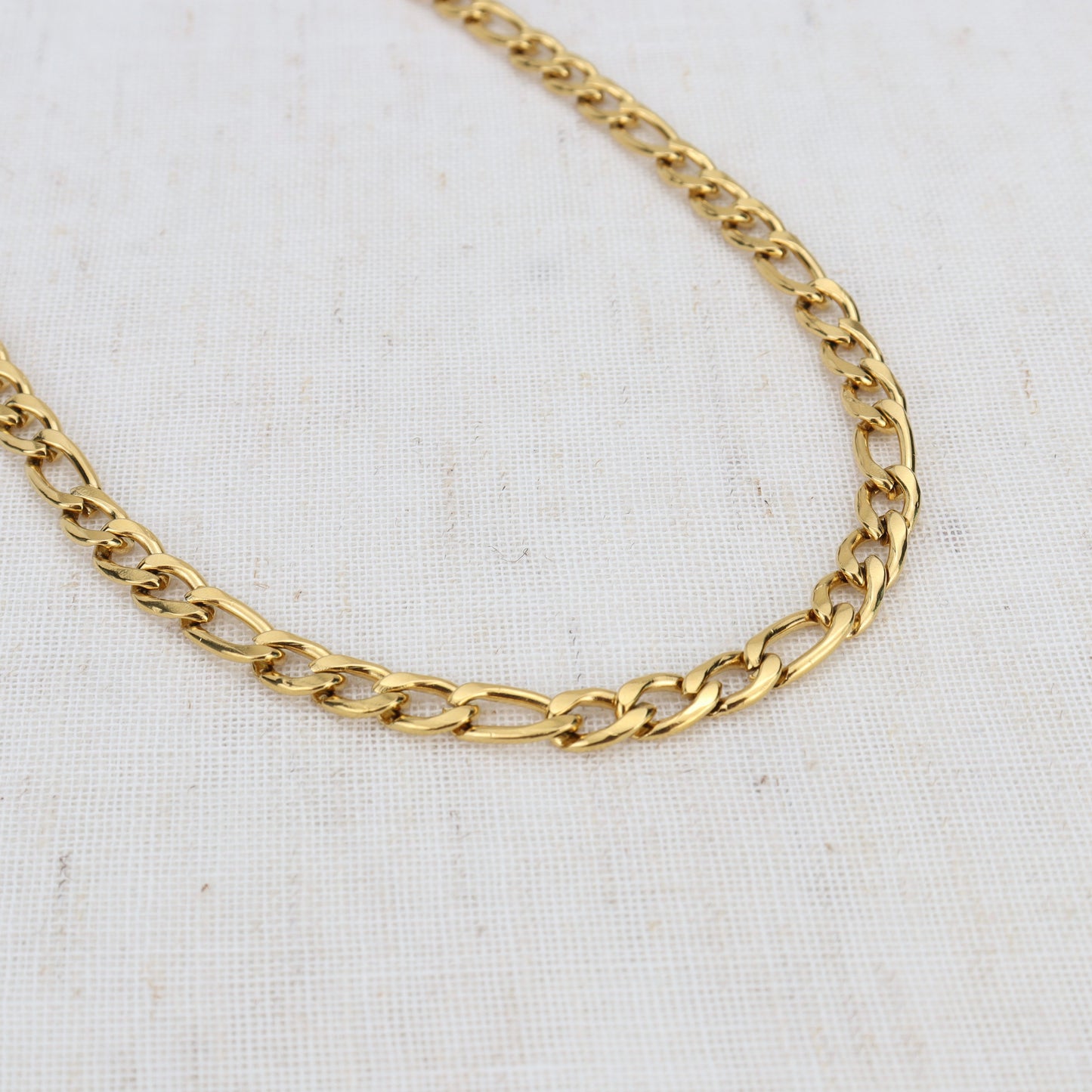 Figaro Chain Necklace | 18k Gold Plated